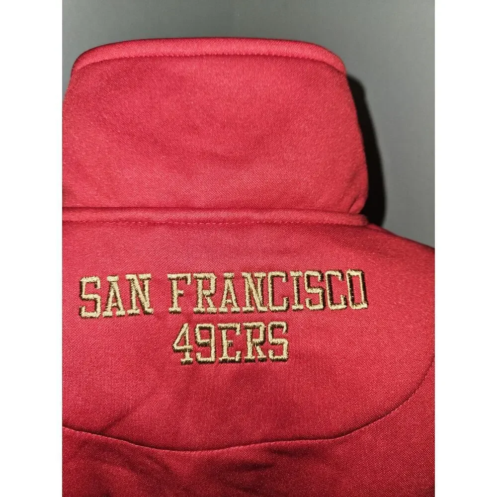 NWT! NFL San Francisco 49ers Pullover Performance Fleece 1/4 Zip Jacket Small